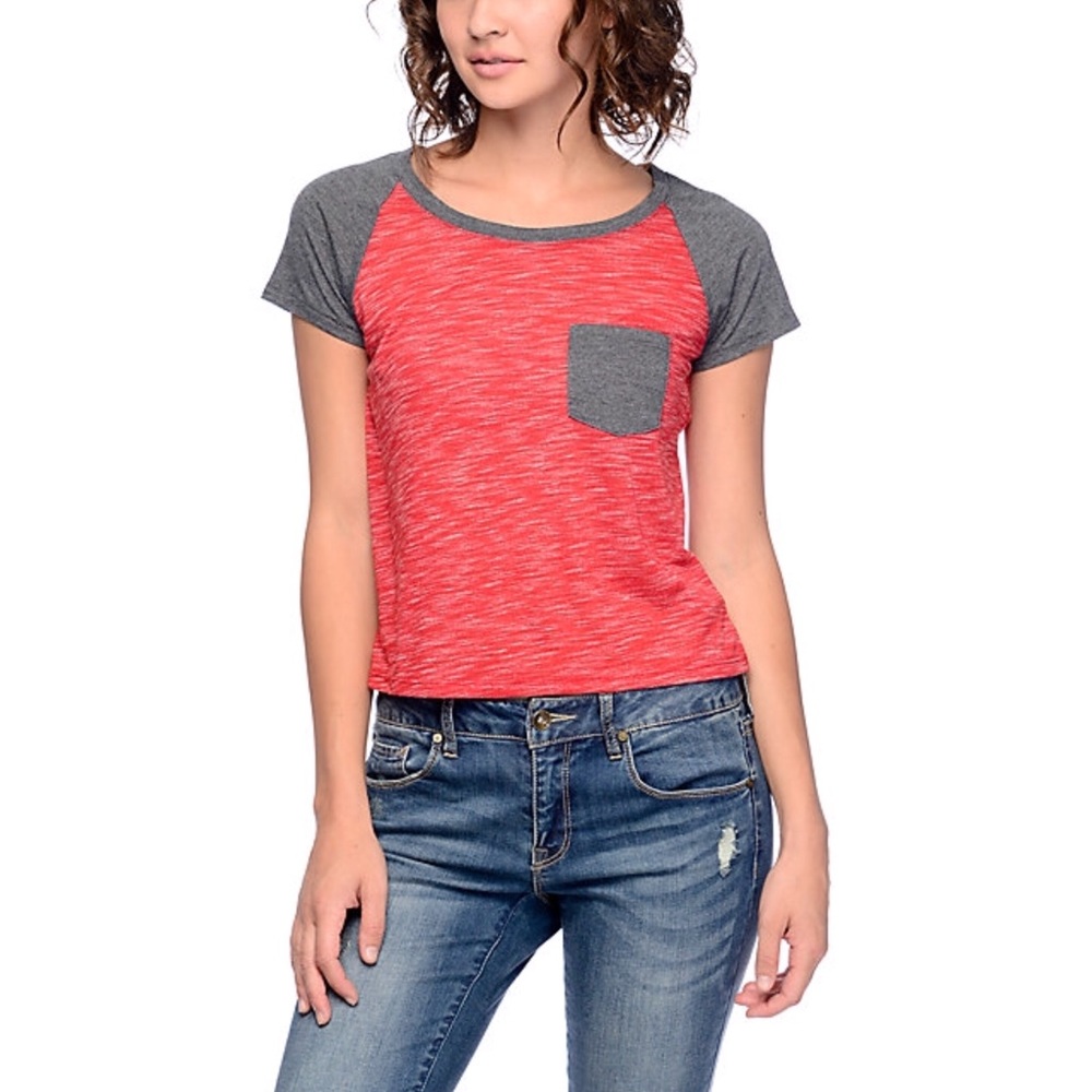jimi red & grey t-shirt